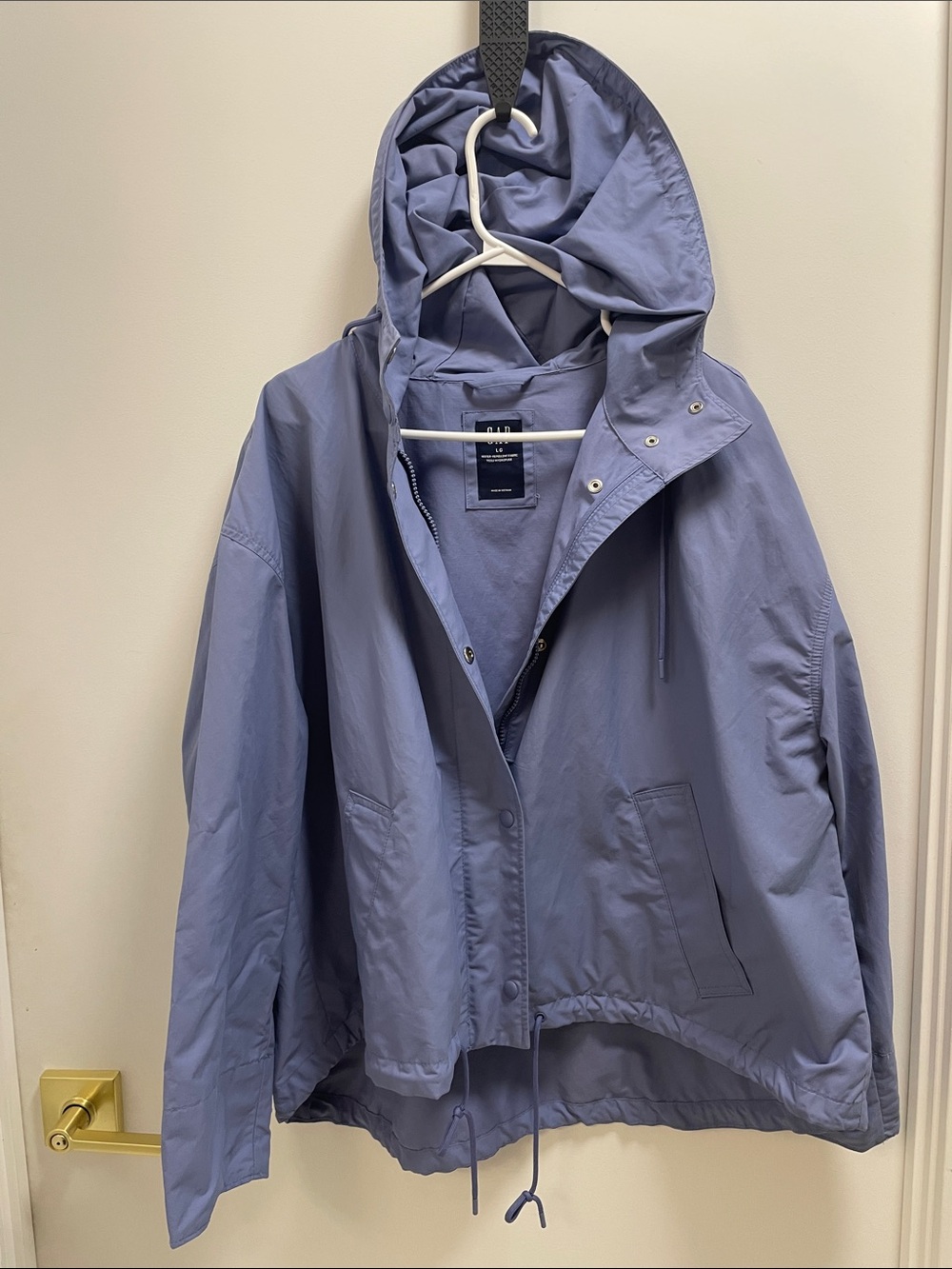 GAP Dusty Blue Hooded Rain jacket
